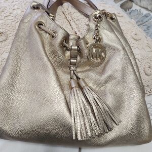 Michael Kors Metallic Gold Shoulder Bag
